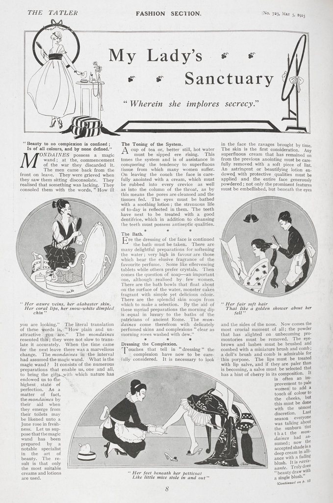 The Tatler : an illustrated journal of society and the stage.